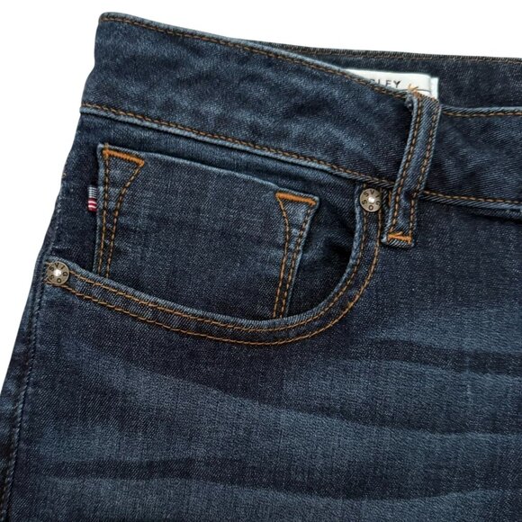 Womens Vigoss Marley Skinny Leg Blue Jeans Whiskered Distressed Look Size 31 US - Picture 12 of 13